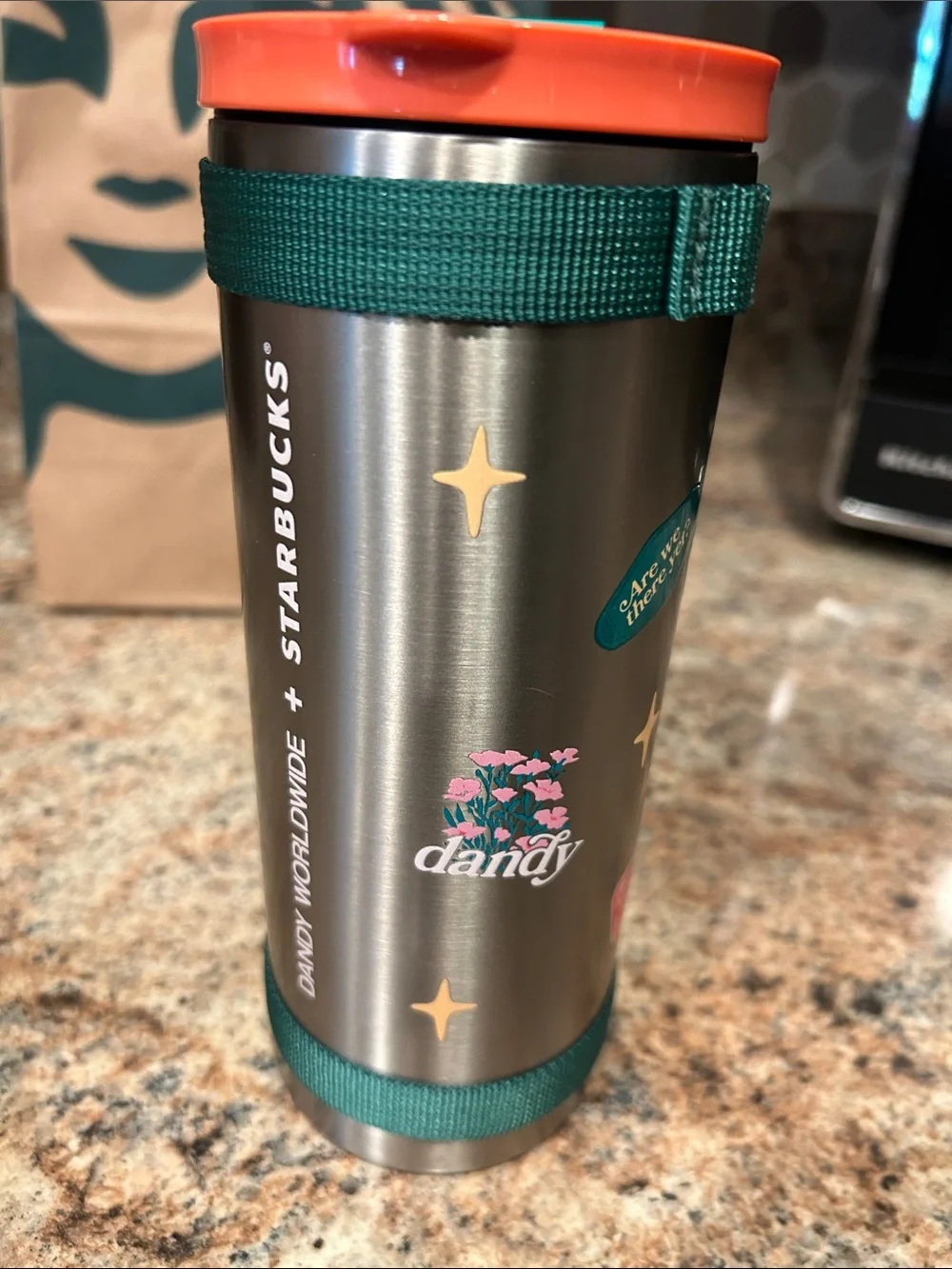 NEW Starbucks Dandy Worldwide Adventure 20oz Stainless Steel Tumbler Roadtrip